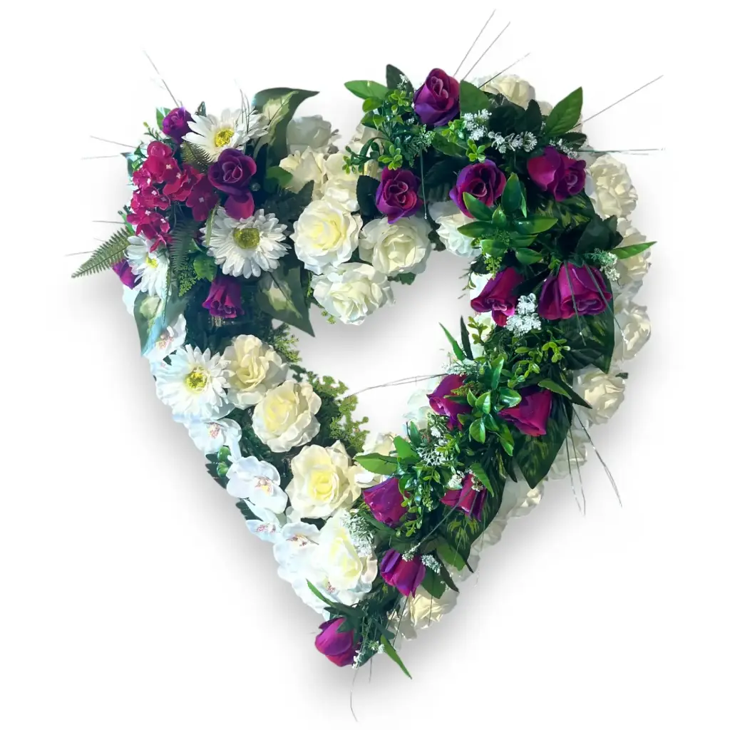 [CO165BLC] Cœur moderne (Blanc)