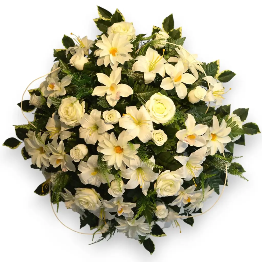 [CSN87BLC] Coussin boule (Blanc)